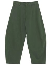 CROQUIS - Broek Met Toelopende Pijpen En Plooien - Lyst