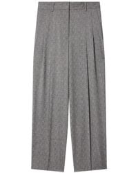 Paul Smith - Textured Wool Pleated Trousers - Lyst