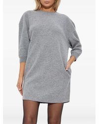 Max Mara - Three-Quarter Sleeves Midi Dress - Lyst