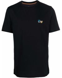Paul Smith - T-Shirt mit Logo-Stickerei - Lyst