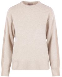 Herno - Bouclé-Band Ribbed-Trim Sweater - Lyst