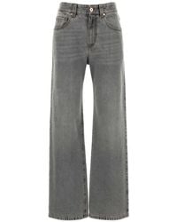 Brunello Cucinelli - Washed Straight-Leg Jeans - Lyst