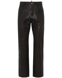 DSquared² - Twist Leather Trousers - Lyst