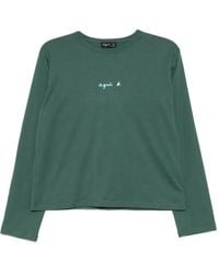 agnès b. - Logo-Print T-Shirt - Lyst