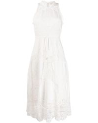 Zimmermann Jurk Met Geborduurde Bloemen - Wit