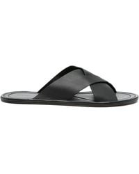 The Row - Malick Crossed-Strap Sandals - Lyst