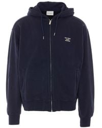 Drole de Monsieur - Slogan-Print Zip-Up Hoodie - Lyst