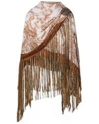 Pierre Louis Mascia - Aloeuw Floral-Print Fringed Scarf - Lyst