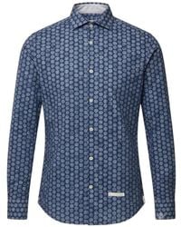 Tintoria Mattei 954 - Geometric-Print Long-Sleeve Shirt - Lyst