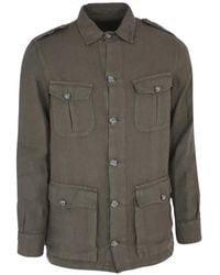 120% Lino - Buttoned Pocket Jacket - Lyst