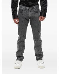Off-White c/o Virgil Abloh - Apple-Pattern Slim-Fit Jeans - Lyst