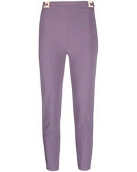 Elisabetta Franchi - High-Waist Skinny Trousers - Lyst