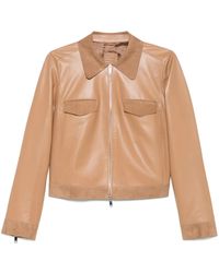 DESA NINETEENSEVENTYTWO - Leather Shirt Jacket - Lyst