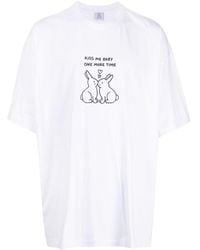 Vetements - T-shirt Met Ronde Hals - Lyst