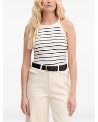 Mos Mosh - Mmimanja Caliz Striped Ribbed-Knit Top - Lyst