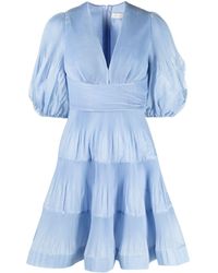 Zimmermann - Pleated Mini Dress Clothing - Lyst