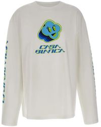 CASABLANCA - Langarmshirt Mit Grafischem Print - Lyst
