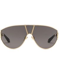 Roberto Cavalli - Logo-Plaque Shield Sunglasses - Lyst