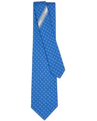 Ferragamo - Gecko-Print Silk Tie - Lyst