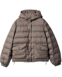 Miu Miu - Down Technical Pongé Puffer Jacket - Lyst