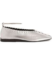 Jil Sander - Ballerinas Im Metallic-Look - Lyst