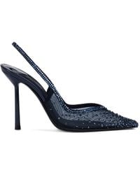 Le Silla - 100Mm Nicole Crystal-Embellished Slingback Pumps - Lyst