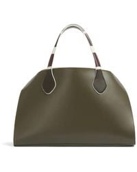 Marni - Leather Overlap Medium Handbag - Lyst