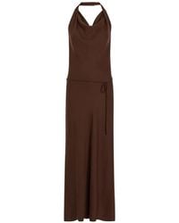 Faithfull the Brand - Izaro Cowl-Neck Halterneck Maxi Dress - Lyst