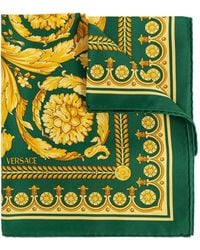 Versace - "Foulard 90X90 Barocco 92" Printed Bio Silk Twill - Lyst