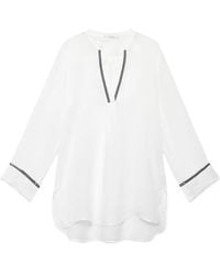 Maliparmi - V-Neck Blouse - Lyst