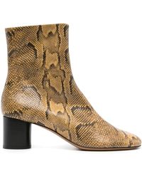 Isabel Marant - Laeden 50 Leather Ankle Boots - Lyst