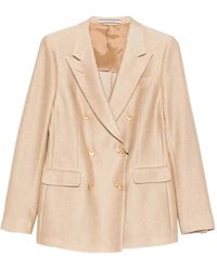 Tagliatore - Chaqueta Con Doble Botonadura Y Rayas Diplomáticas - Lyst