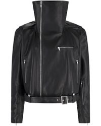 Rick Owens - Biker Jumbo Stooges Leather Jacket - Lyst