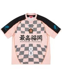 Supreme - Checkerboard Soccer Logo-Patch T-Shirt - Lyst