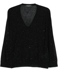 Fabiana Filippi - グリッター Vネックセーター - Lyst