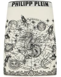 Philipp Plein - Gebreide Mini-Rok Met Sterrenbeeldprint - Lyst