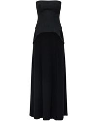 MISBHV - Pinstripe-Panel Dress - Lyst