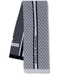 Guess - Logo-Pattern Scarf - Lyst