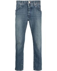 Jacob Cohen - Scott Low-Rise Tapered Jeans - Lyst