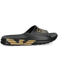 EA7 - Logo-Print Slides - Lyst