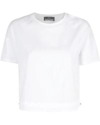 Herno - Bianco Cotton T-Shirt - Lyst