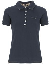 Barbour - Six-Button Embroidered-Logo Polo Shirt - Lyst