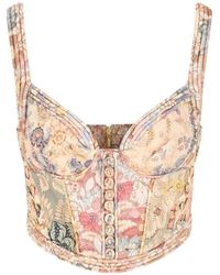 Zimmermann - Rebellion Corded Bustier Top - Lyst