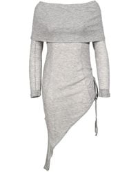 BOHEMSEO - Off-Shoulder Asymmetric Blouse - Lyst