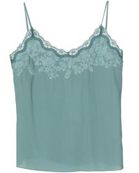 Lethicia Bronstein - Amabile Lace-Trimmed Top - Lyst