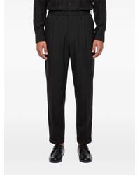 Magliano - Pleated-Detail Cuffed-Hem Straight-Leg Trousers - Lyst