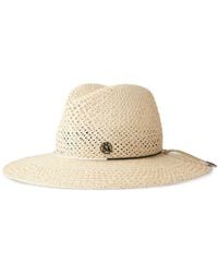 Maison Michel - Zango Straw Fedora Hat - Lyst