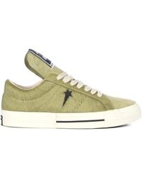 Rick Owens - Converse Onestr Leather-Trimmed Cow Hair Sneakers - Lyst