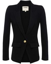 L'Agence - Chamberlain Button Pocket Blazer - Lyst