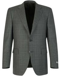Canali - Checked Blazer - Lyst